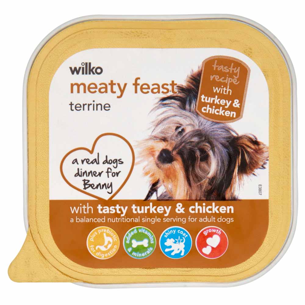 Wilko Chicken and Turkey Dog Food Tray 150g Image 2