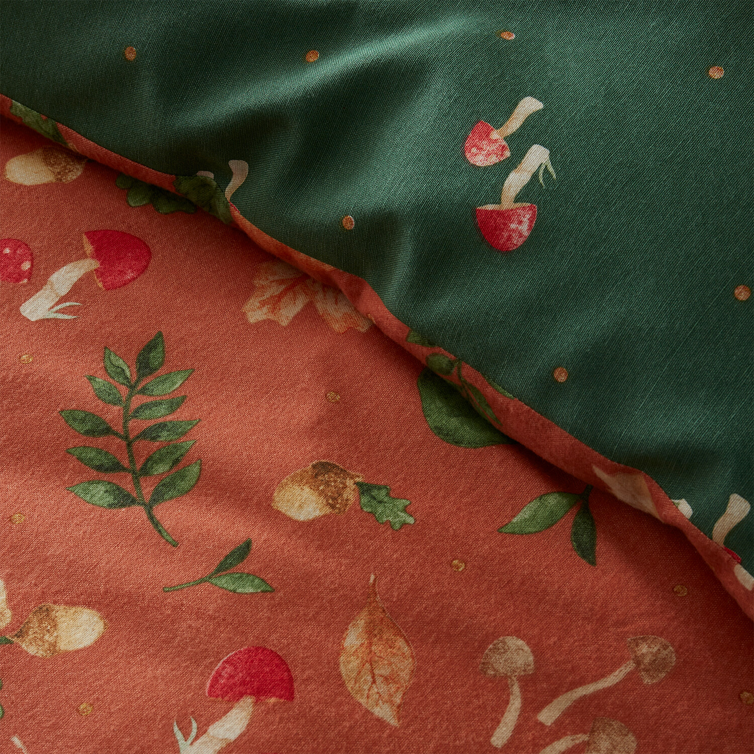 Pumpkin Harvest Duvet Set Rust King Image 4