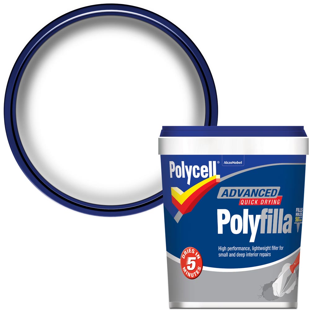 Polycell Advanced Quick Drying Ready Mixed Polyfilla 600ml Image 2