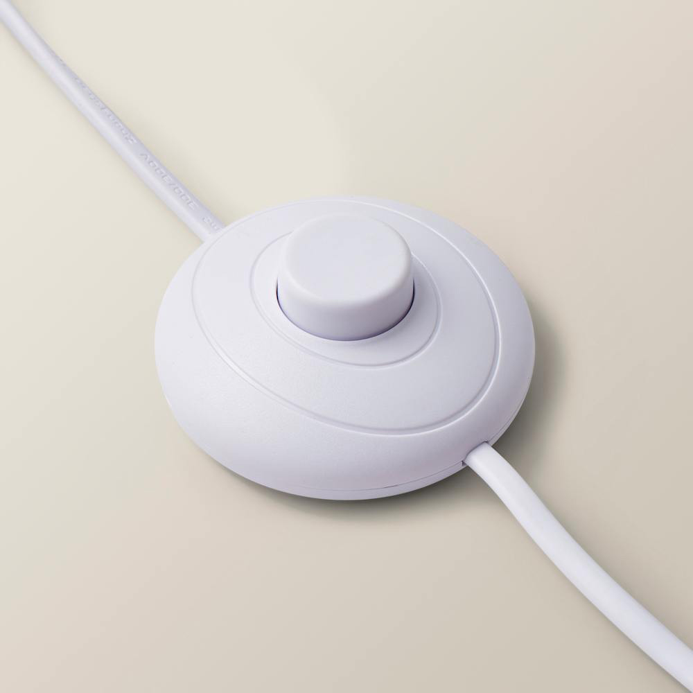 ValueLights Heather Orange Checkerboard Bamboo Shade Light Wood LED Floor Lamp with Bulb Image 6