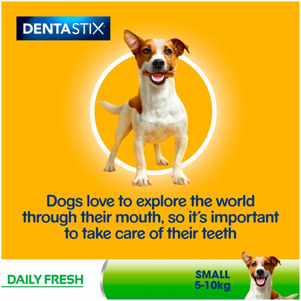 Pedigree 35 Pack Dentastix Fresh Adult Small Dog Treats 550g Image 5