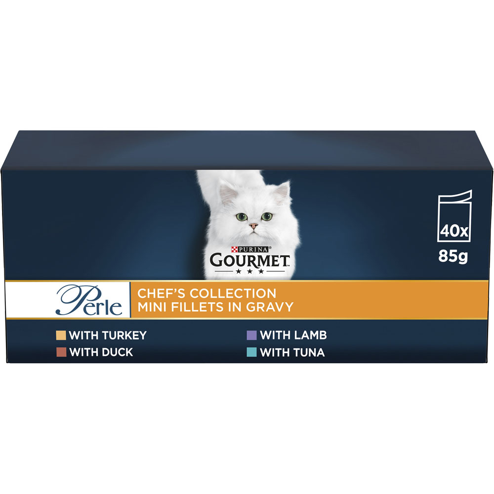 Gourmet Perle Chef's Collection Mixed Cat Food 40 x 85g Image 1