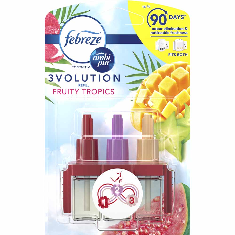 Febreze 3Volution Fruity Refill Air Freshener 20ml Image 1