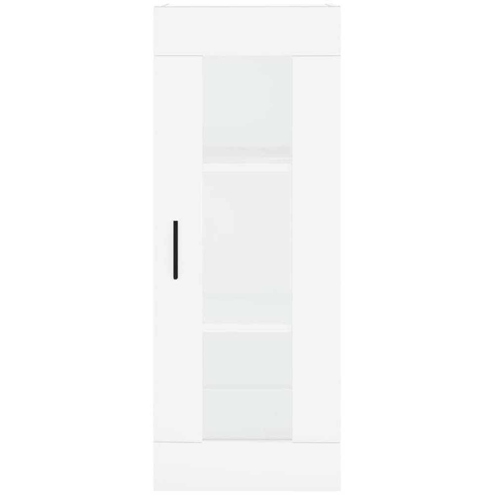 vidaXL 2 Glass and Wood Door 6 Shelf White Highboard Image 6