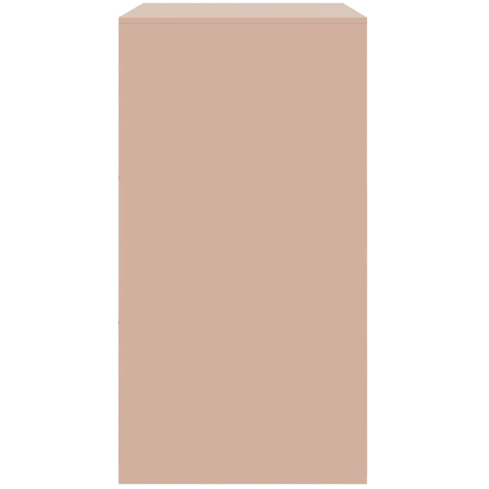 vidaXL 4 Door Pink Steel Sideboard Image 7