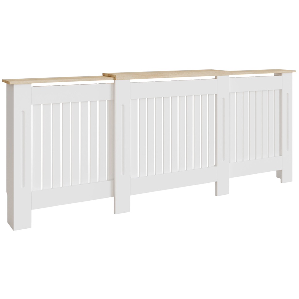 GFW Longslow White Adjustable Radiator Cover Image 1