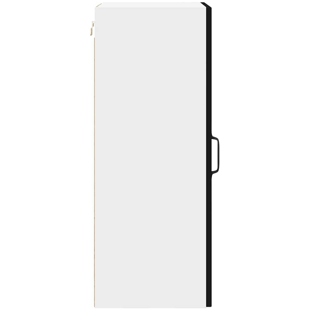 vidaXL Kalmar Single Door Black Wall Kitchen Cabinet Image 6