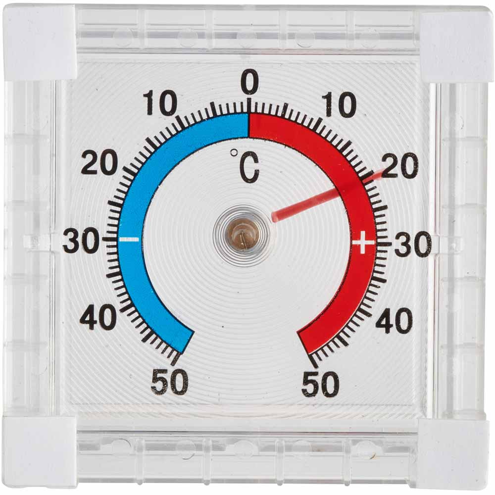 Wilko Mini Stick on Window Thermometer Image 1