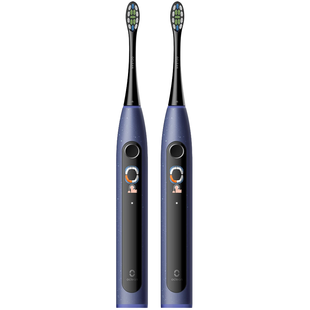 Oclean X Lite Blue Smart Sonic Electric Toothbrush Set 2 Pack Image 1