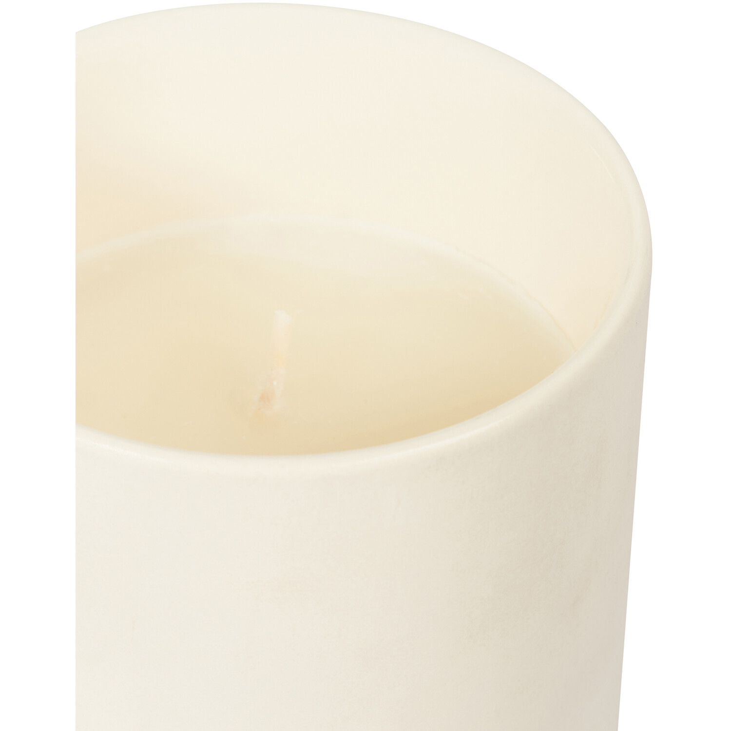 Soft Cotton Ceramic Candle - Cream Image 4