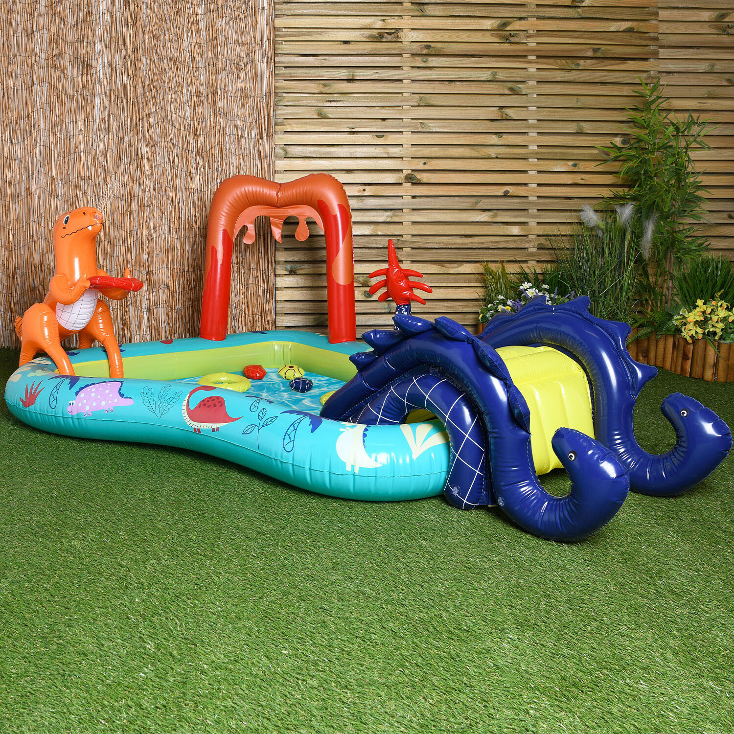 Dino Inflatable Water Play Centre Multicolour Image 2
