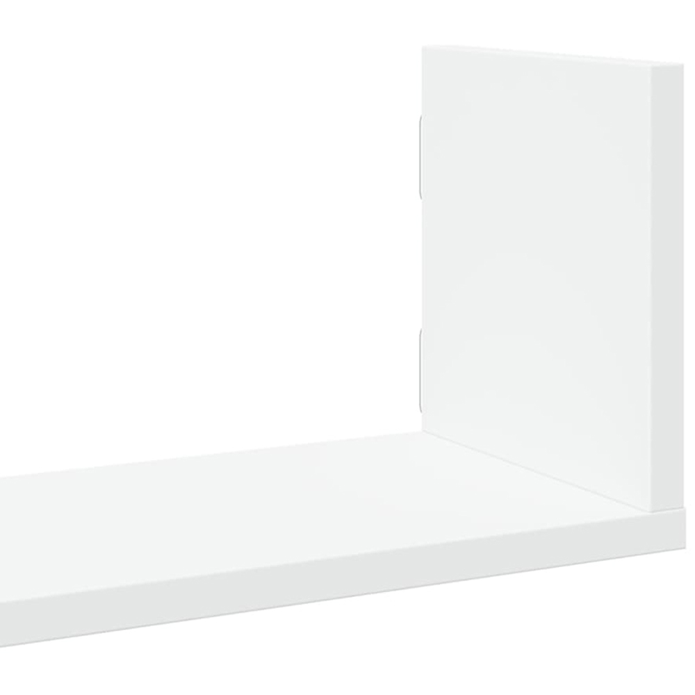 vidaXL 80cm Set of 3 White Floating Wall Shelf Image 6