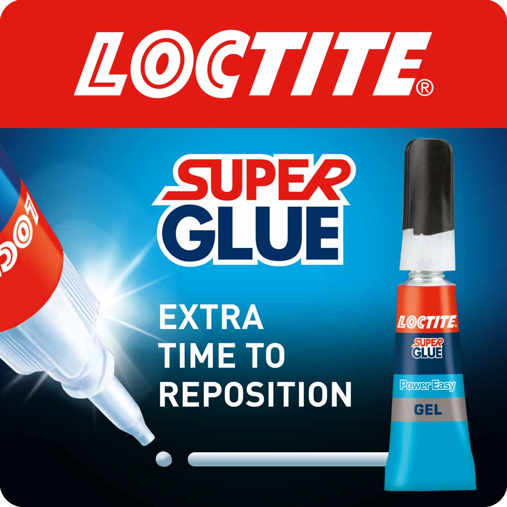 Loctite Power Easy Super Glue Gel 3g Wilko