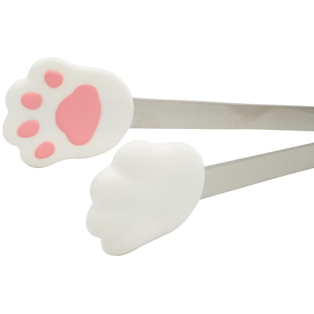 Set of 2 Meow Mini Tongs - White Image 3