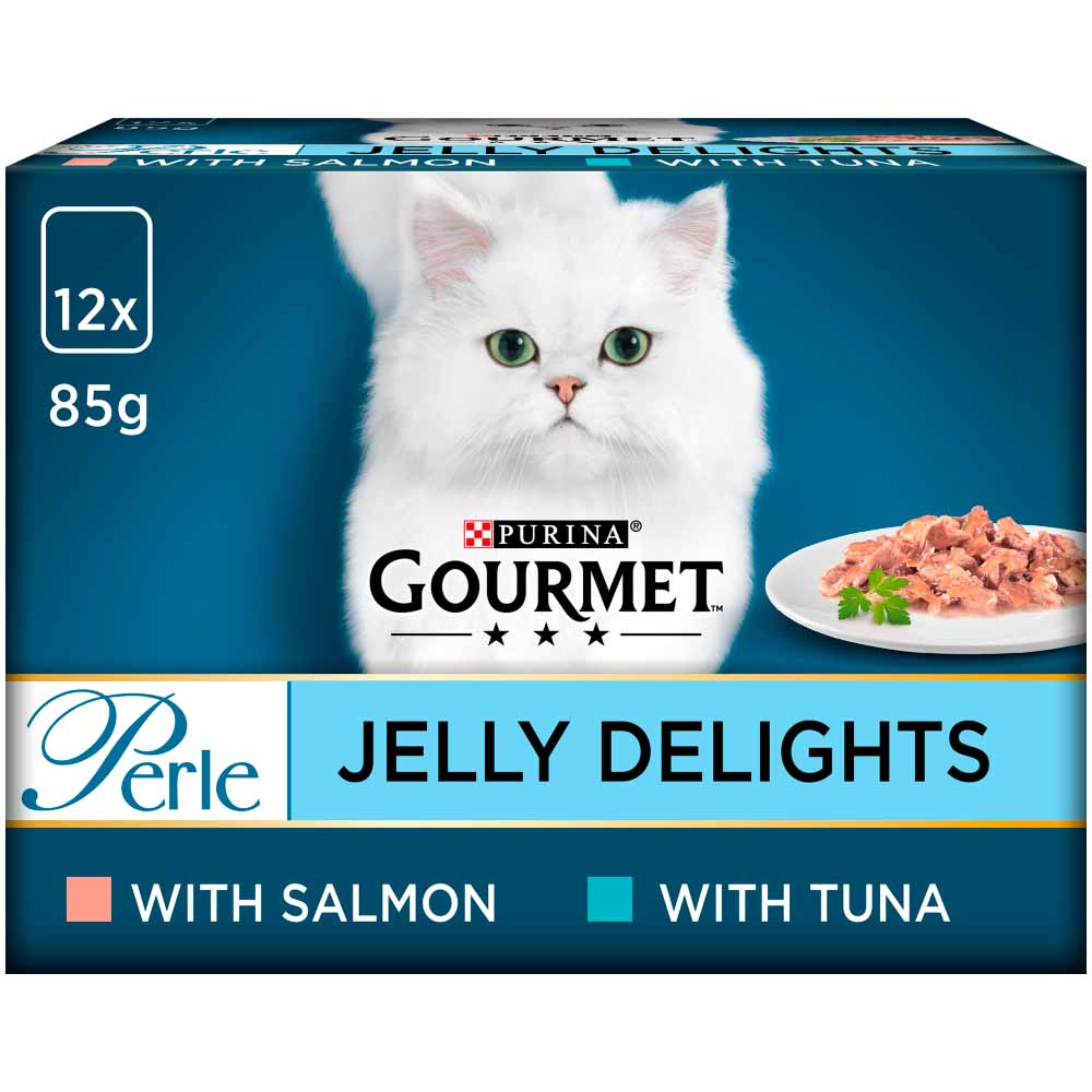 Gourmet Perle Cat Food Jelly Delights 12 x 85g Image 1
