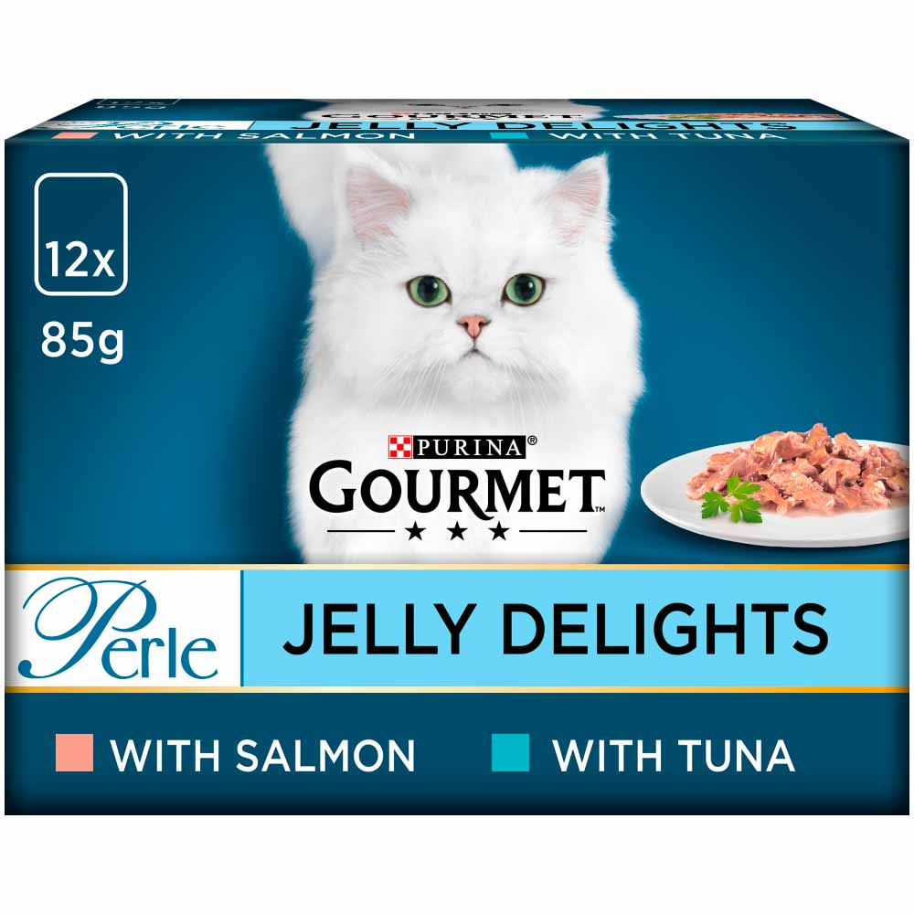 Gourmet Perle Cat Food Jelly Delights 12 x 85g Wilko