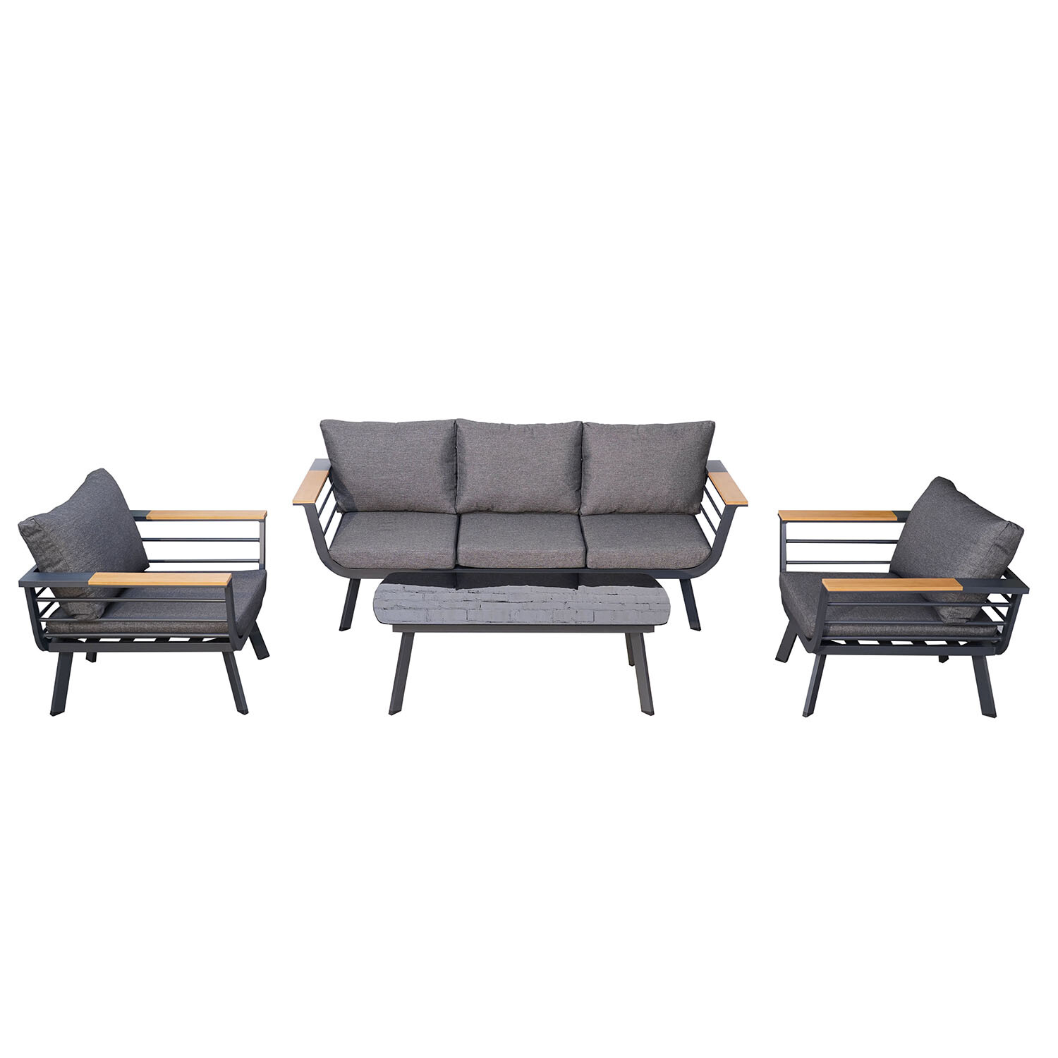 Saltram Sofa Set - Grey Image 9