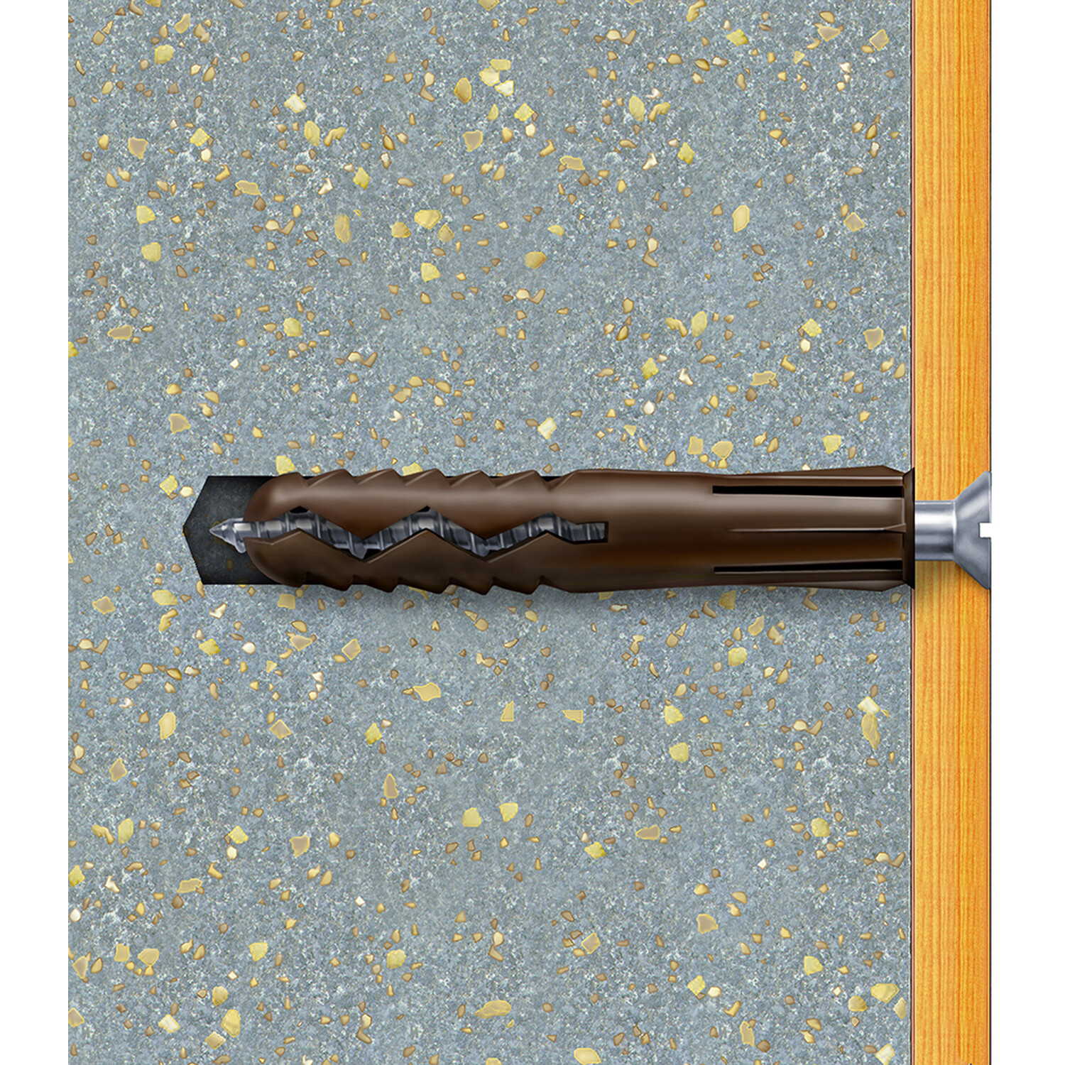 Pack of 150 Plasplugs Super Grips Concrete and Brick Fixings Image 6