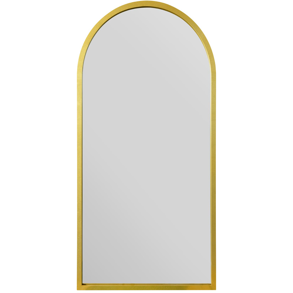 MirrorOutlet The Arcus Gold Framed Arched Garden Wall Mirror 120 x 60cm Image 1