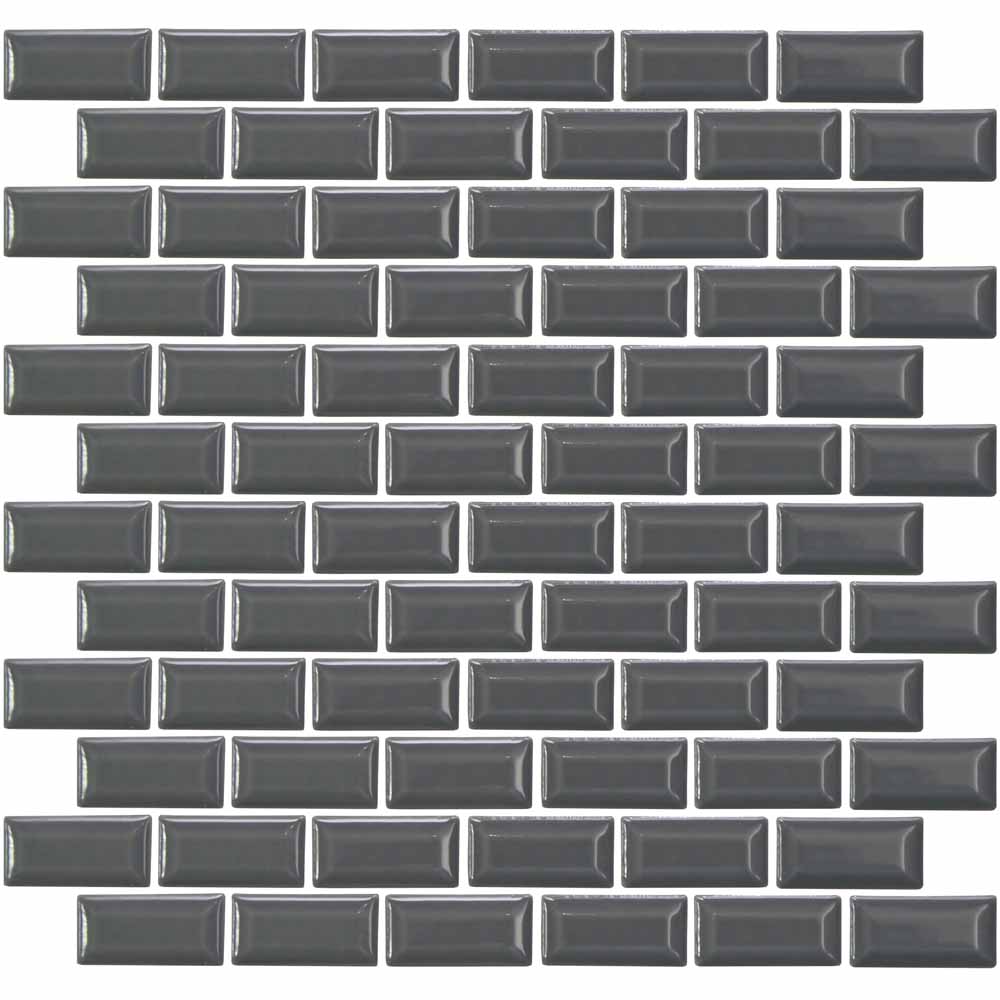 House of Mosaics Mini Metro Grey Self Adhesive Mosaic Tile Image 2