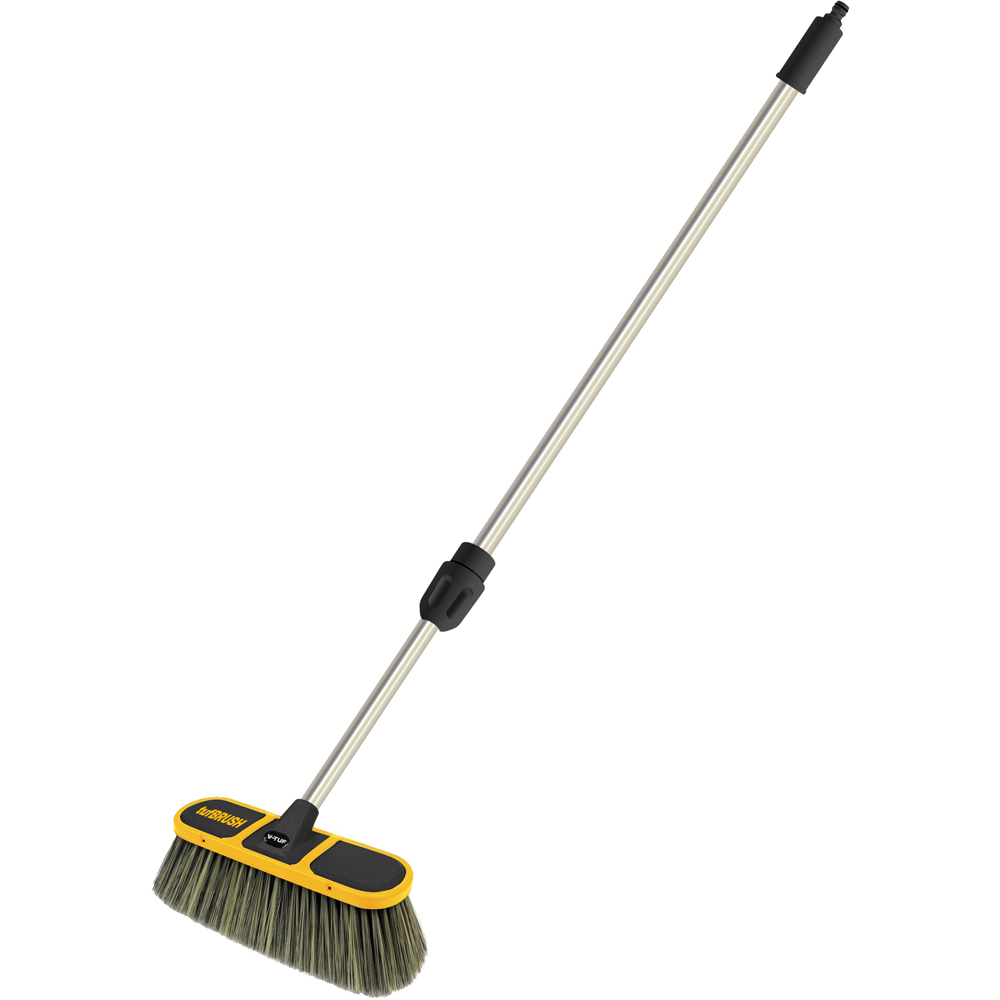V-TUF tufBRUSH900 Black Car Wash Brush with Rubber Edging and Telescopic Pole Kit 2.7m Image 1