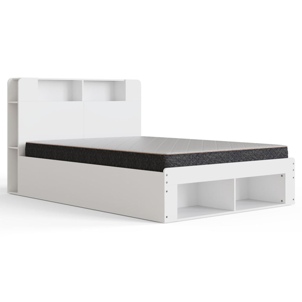 GFW Anya King Size White Integrated Storage Ottoman Bed Image 2