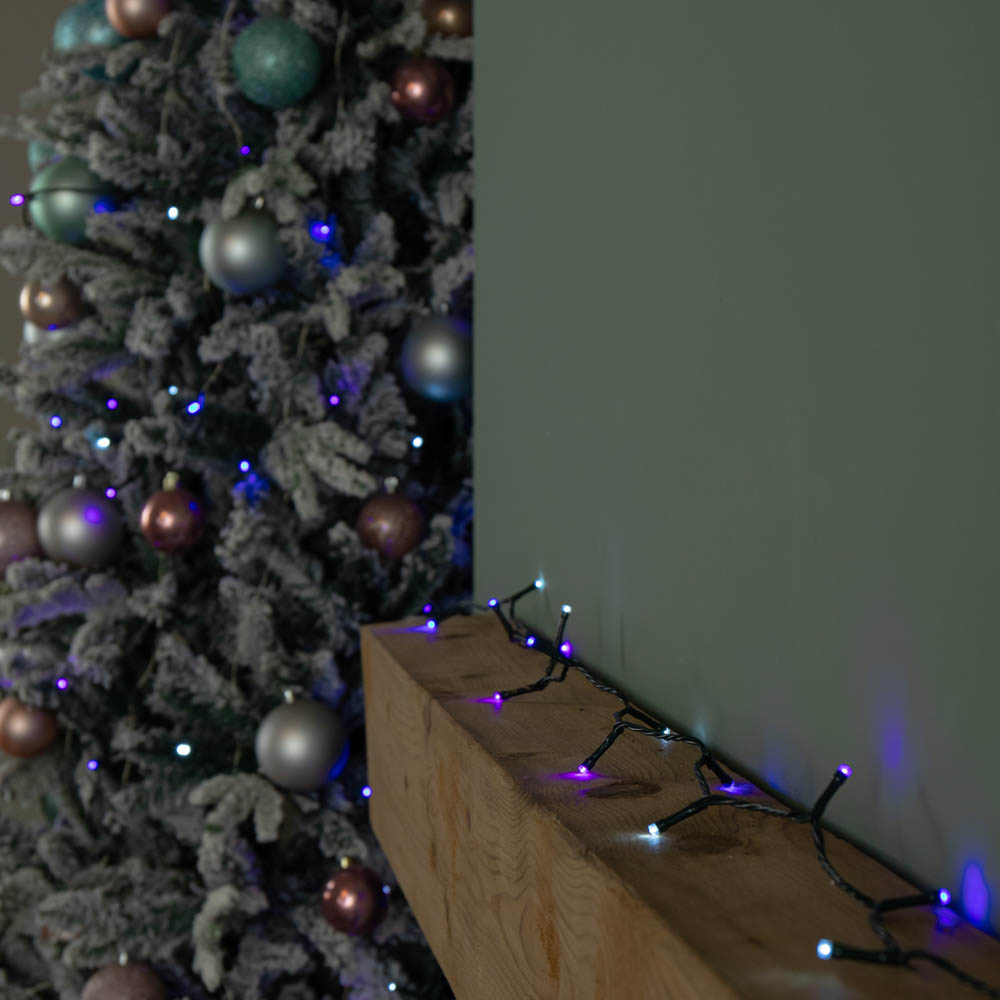 Samuel Alexander SupaBrights 200 Blue Purple and White LED Multi-Function String Light 16m Image 5