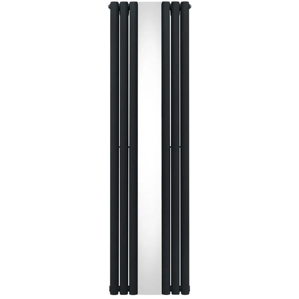 Monster Shop 5009 BTU Anthracite Grey Oval Mirror Radiator 1800 x 500mm Image 1