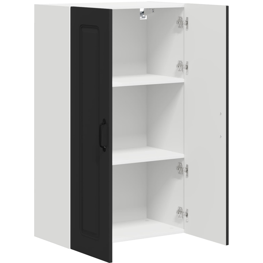 vidaXL 2 Door Black Kitchen Wall Cabinet Image 5