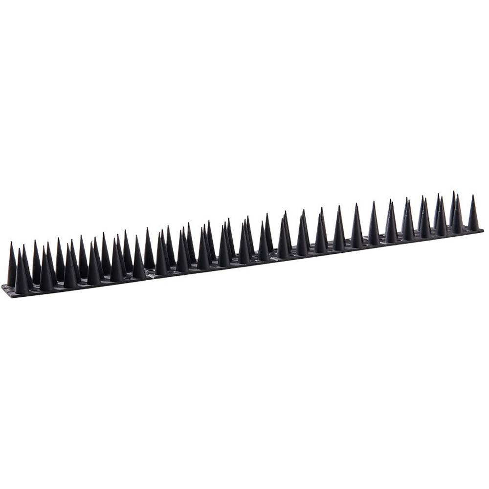 Living and Home Black Anti Bird and Climbing Plastic Spikes 12 Pack Image 1