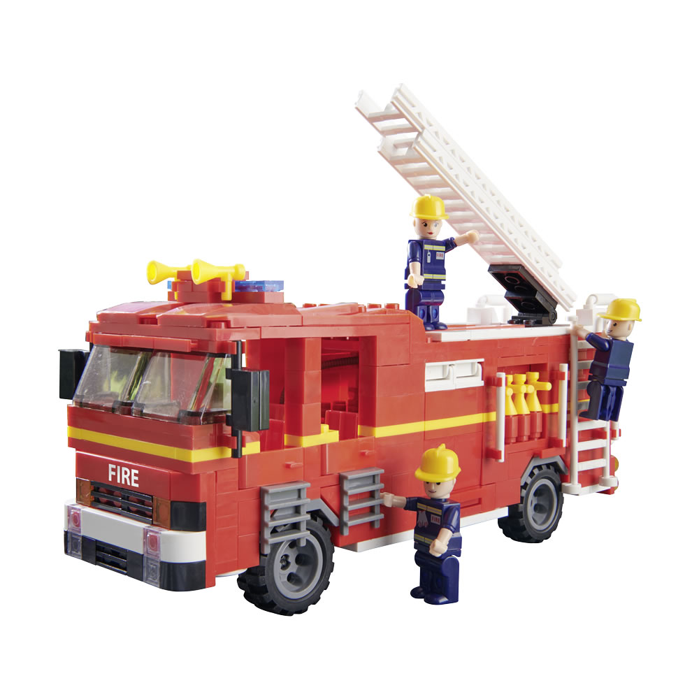 Wilko Blox Fire Engine Large Set Image 1