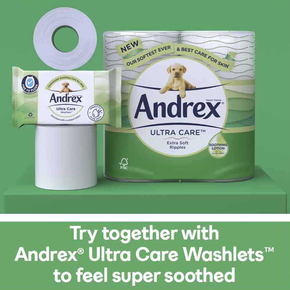 Andrex Ultra Care Toilet Rolls Case of 5 x 4 Rolls Image 7