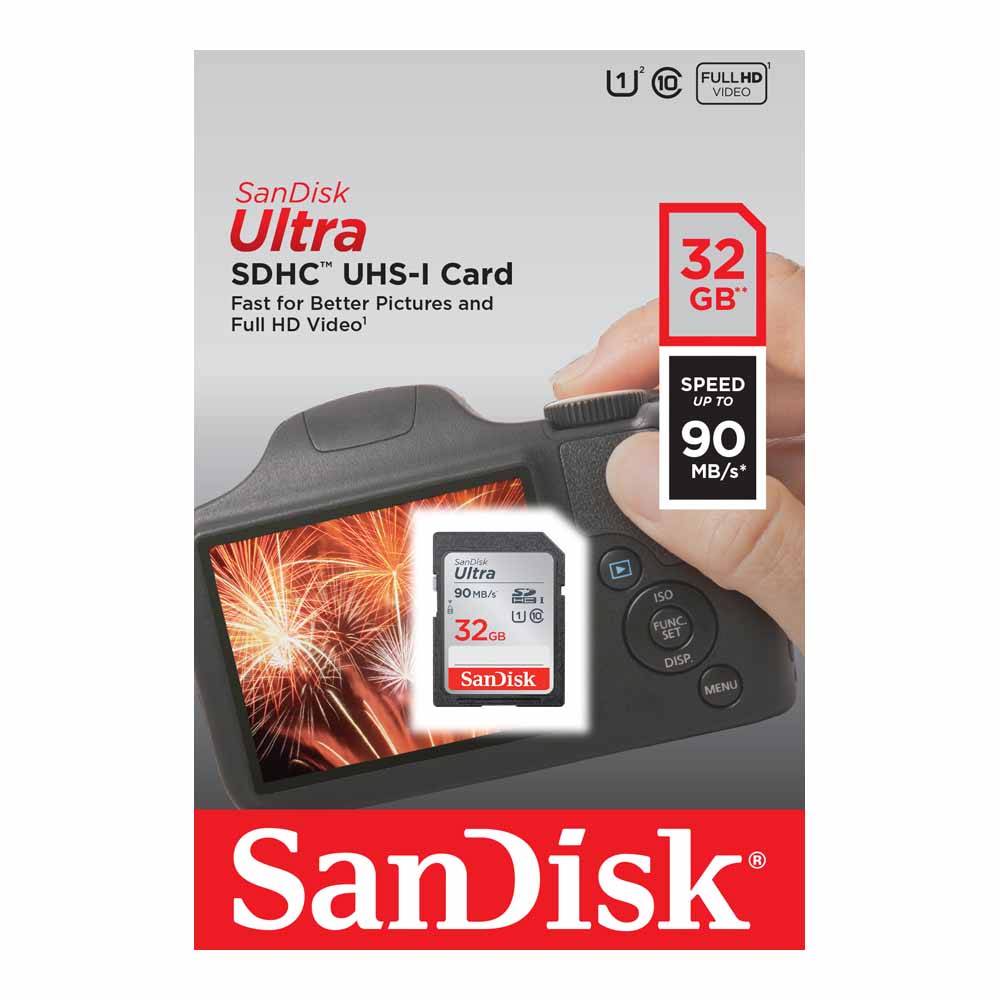 SanDisk Ultra 32GB SDHC 90MB Class 10
