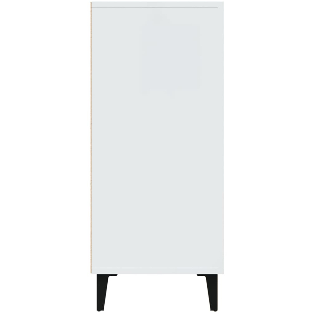 vidaXL 3 Door White Sideboard Image 5
