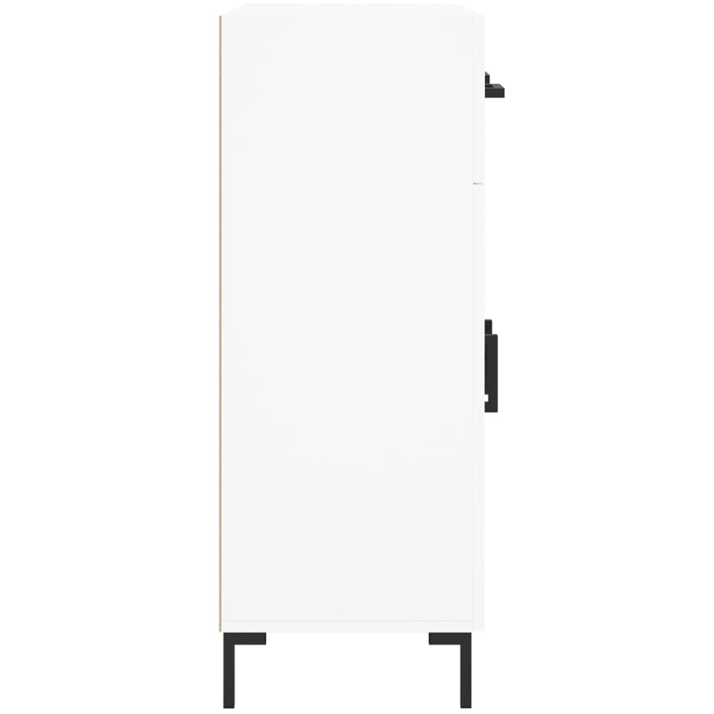 vidaXL 2 Door 2 Drawer White Sideboard Image 7