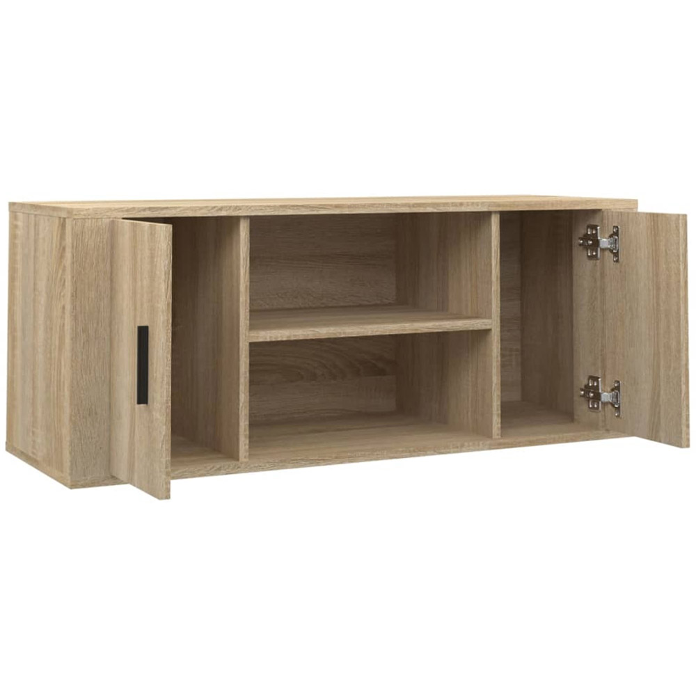 vidaXL 2 Door 2 Shelf Sonoma Oak TV Cabinet Image 6