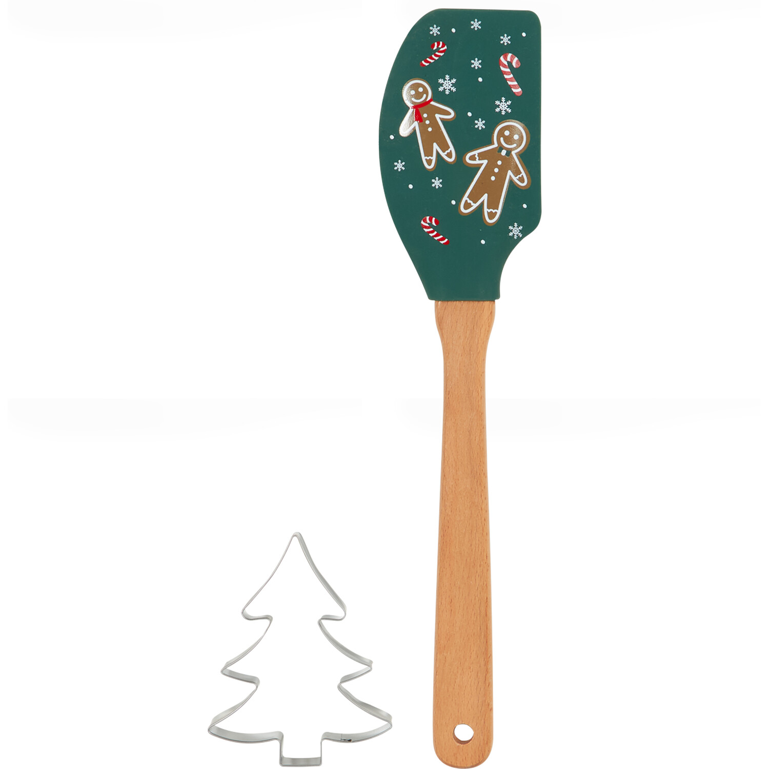 Christmas Spatula and Cookie Cutter Set Image 1