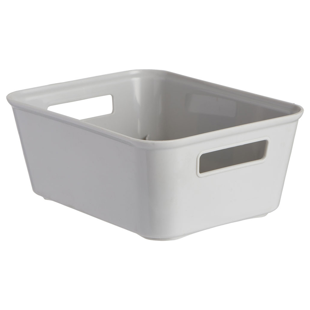 Wilko Grey Medium Storage Tray Wilko