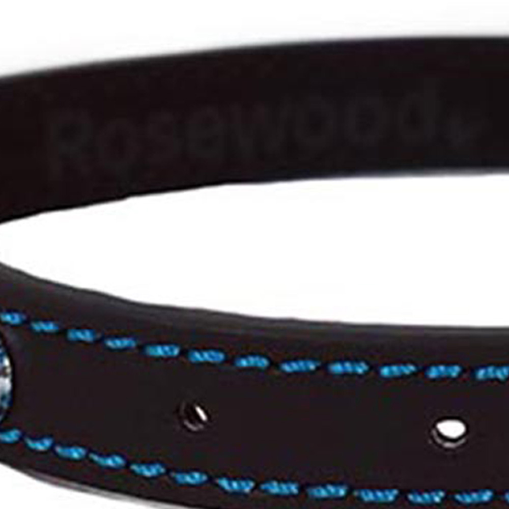 Rosewood Tan Leather Dog Collar 18-22in Image 4