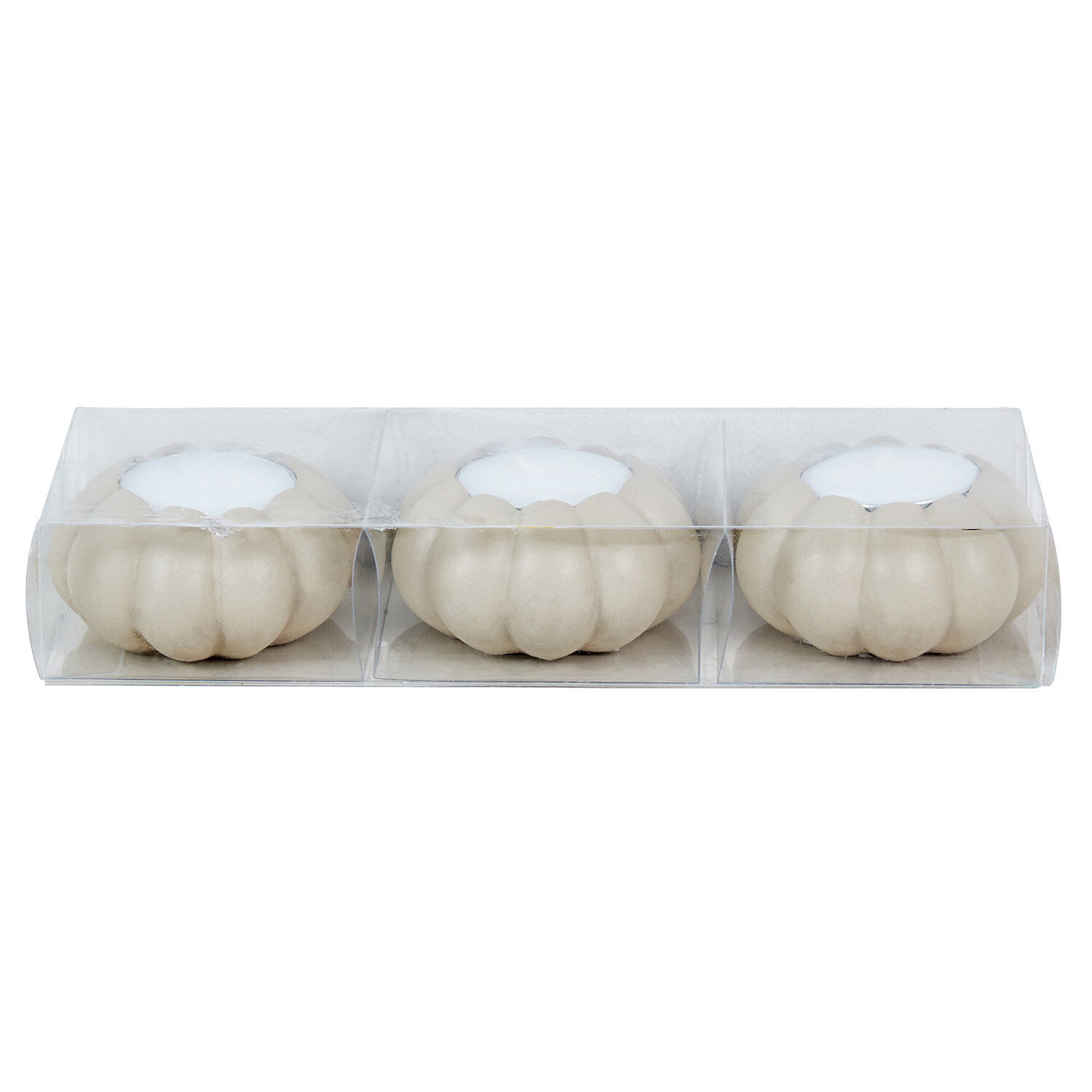 Set of 3 Pumpkin Tealight Holders Image 5