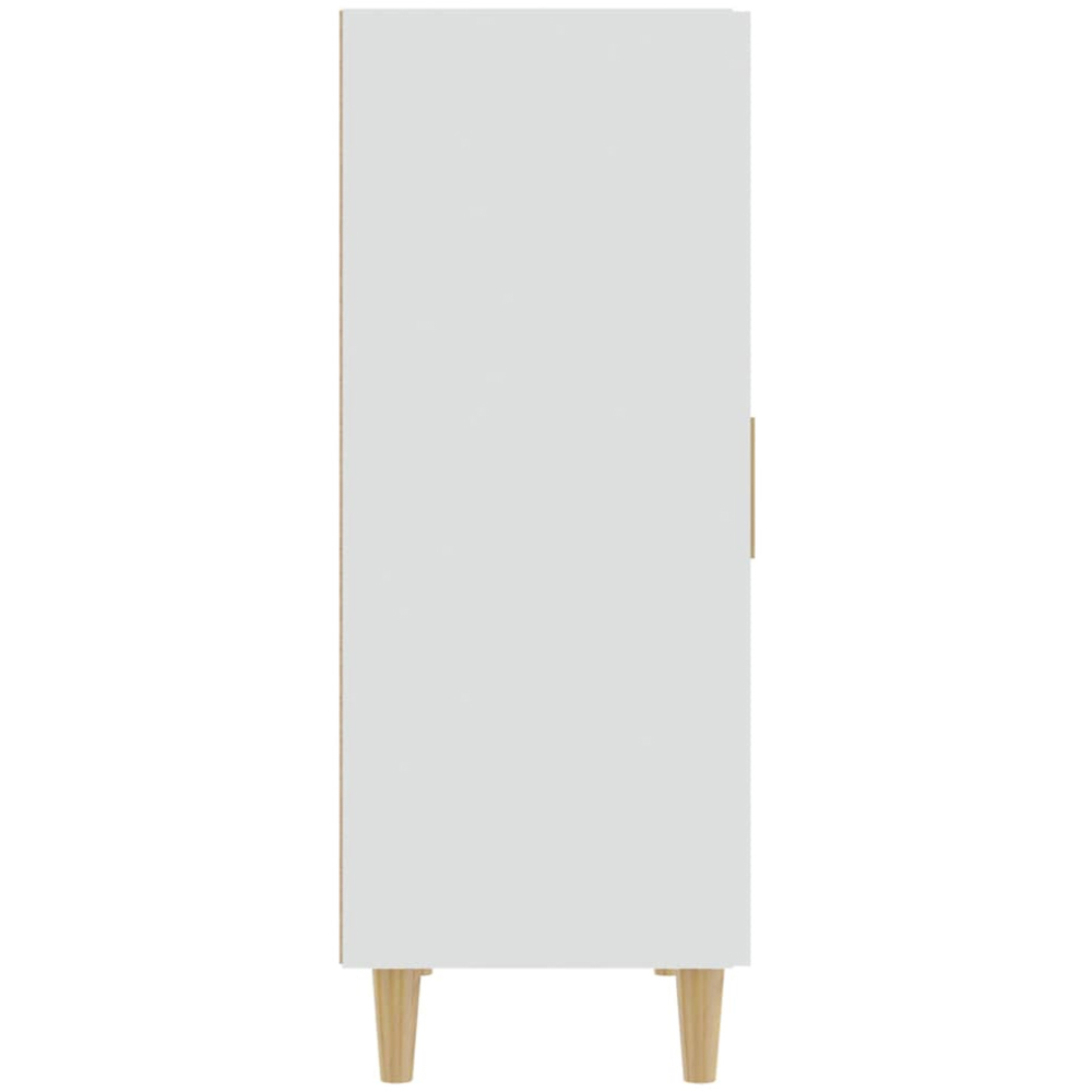 vidaXL 2 Door White Sideboard Image 4
