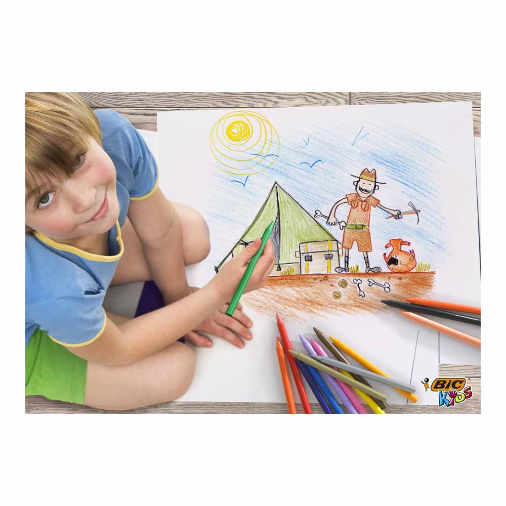 Bic Kids Plastidecor Colouring Crayons 12 pack Image 5