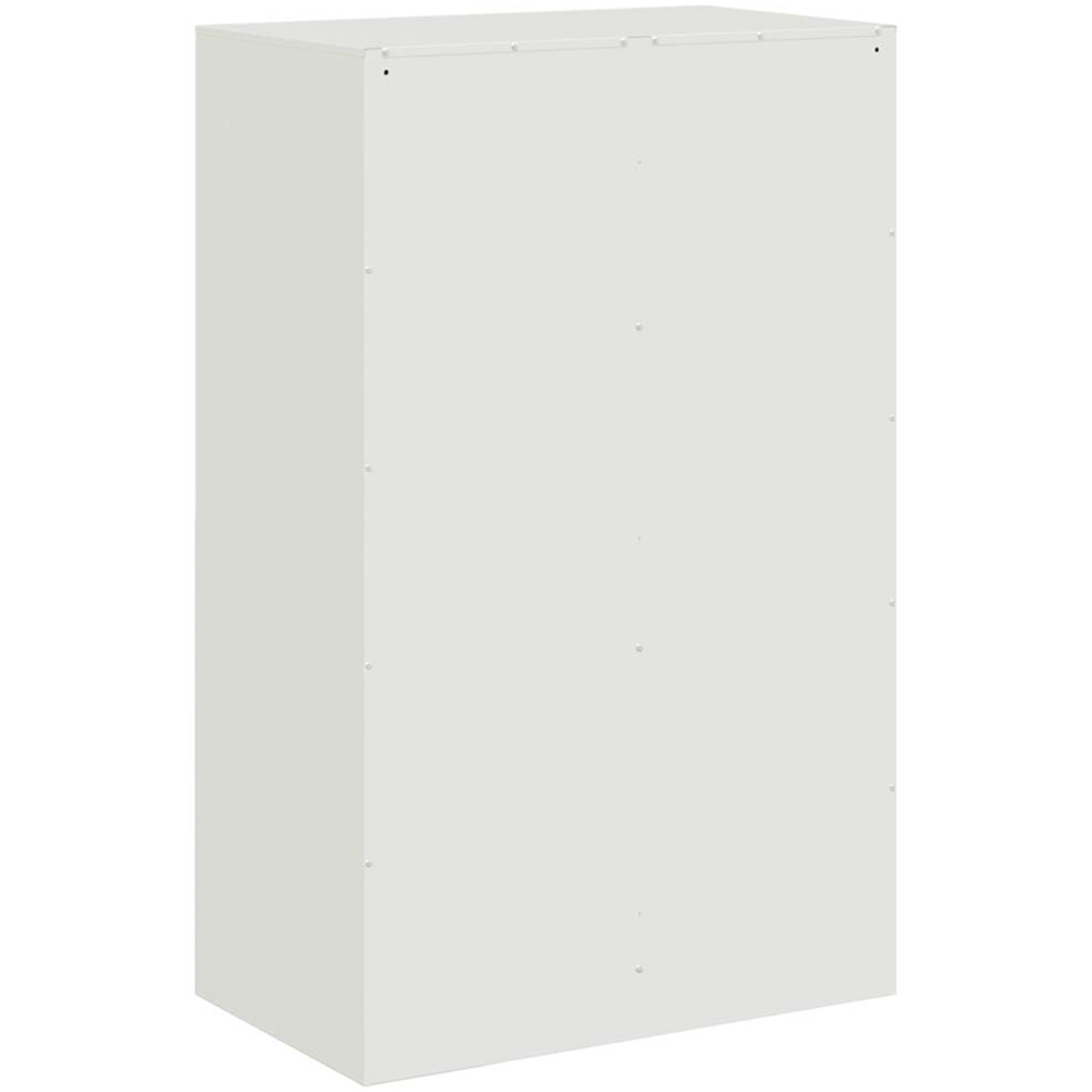 vidaXL 6 Door White Steel Sideboard Image 8