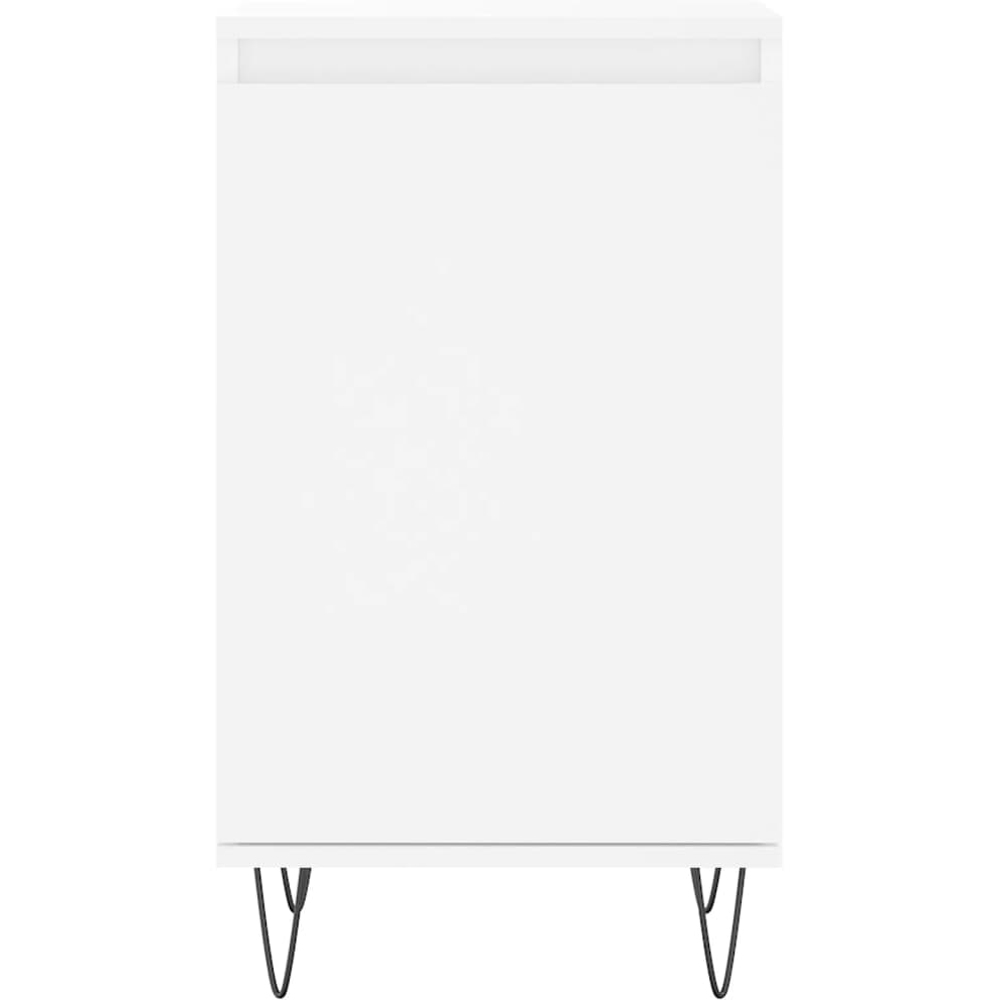 vidaXL Single Door White Sideboard Image 3