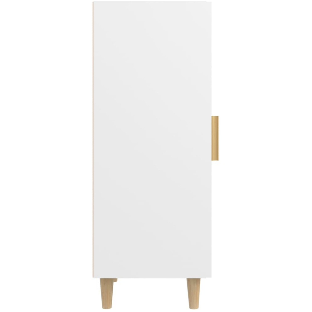 vidaXL Single Glass Door White Sideboard Image 5