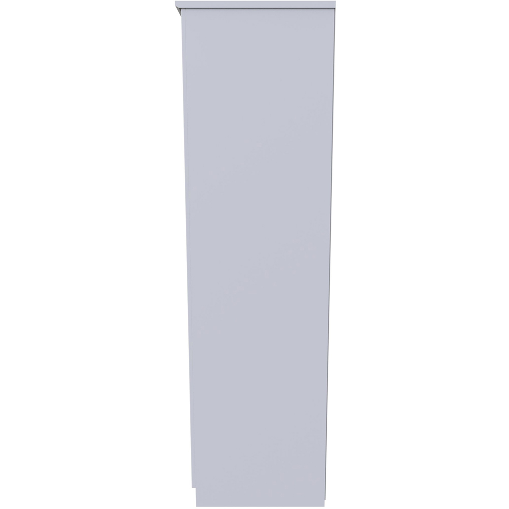 Crowndale Avon 3 Door White Matt Mirror Wardrobe Ready Assembled Image 6