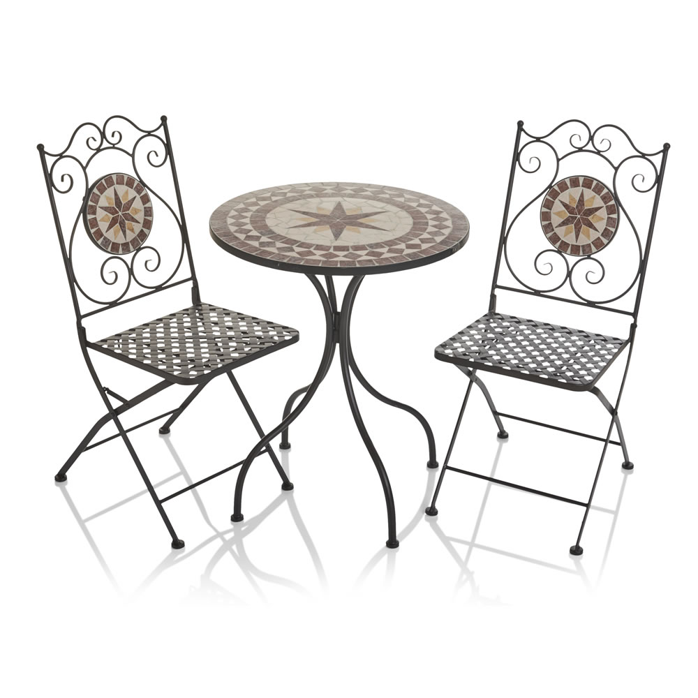 Wilko Mosaic Bistro Set Image 1