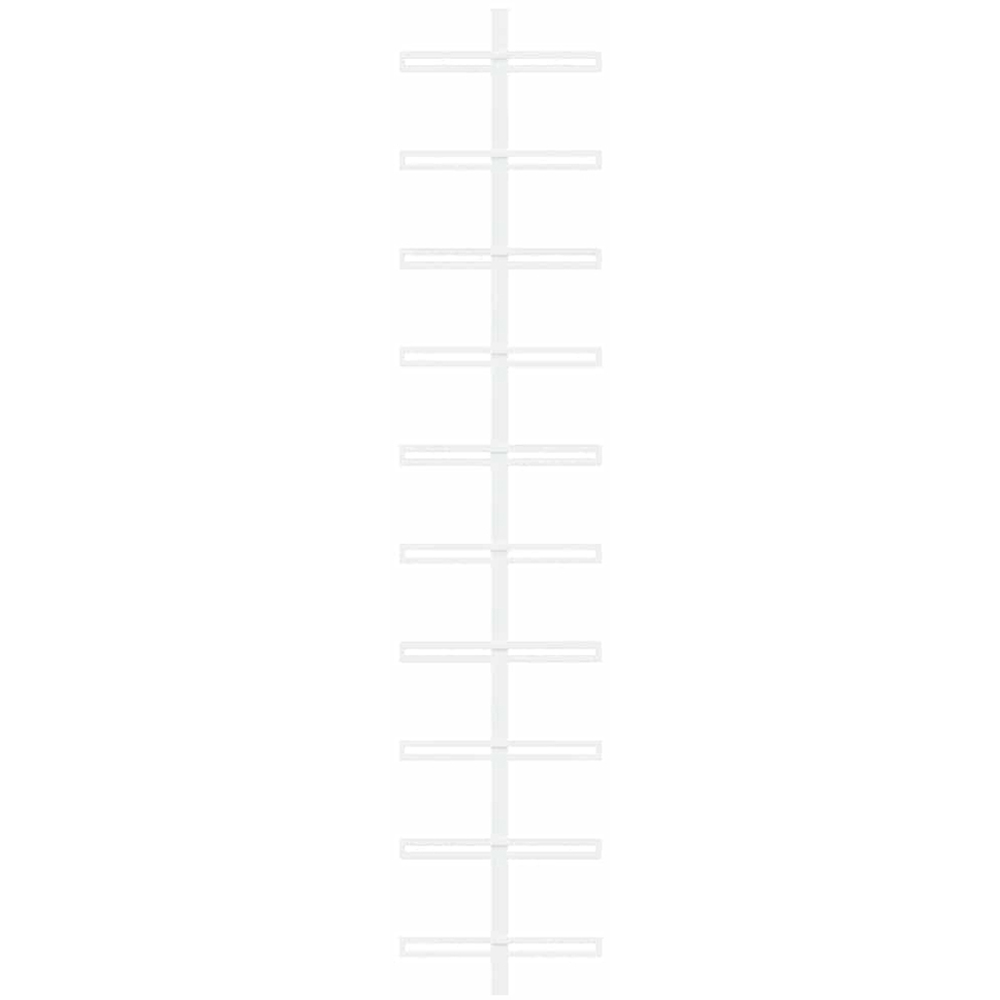 vidaXL 10 Bottle White Wall Mounted Wine Rack Image 3