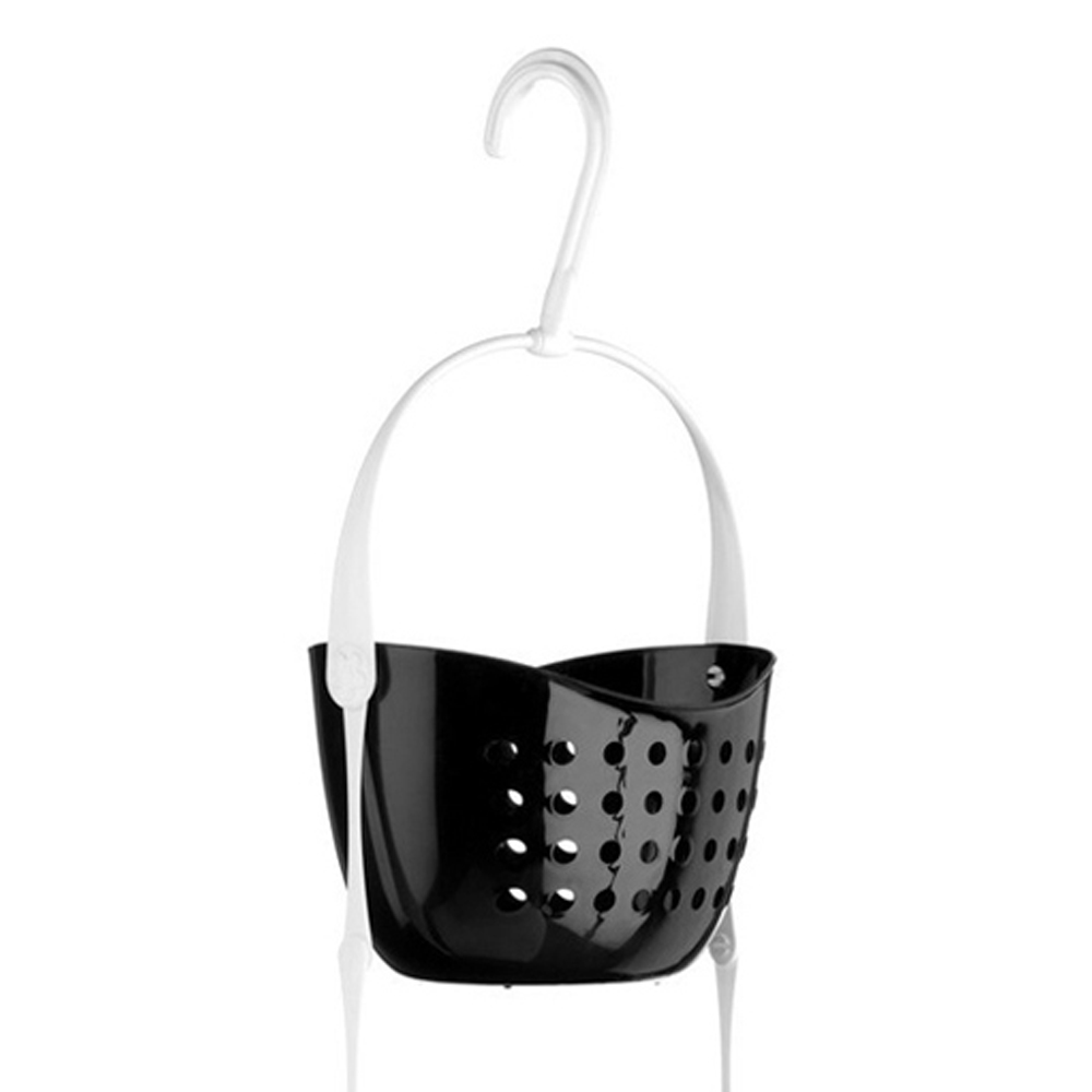 Premier Housewares 3-Tier Black Shower Caddy Image 2