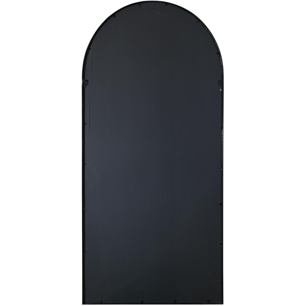 MirrorOutlet The Arcus Black Framed Arched Leaner and Wall Garden Mirror 180 x 85cm Image 4
